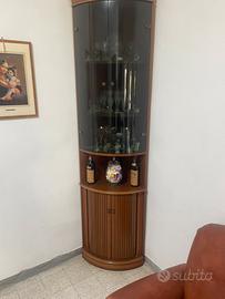 cristalliera angolare vintage.