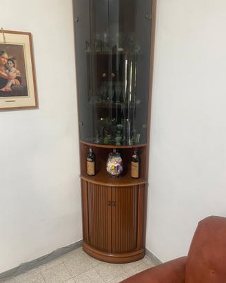 cristalliera angolare vintage.