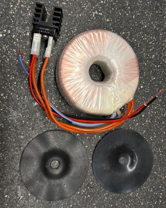 Trasformatore toroidale 21,5V 5,5A 120VA con ponte