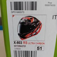 Casco carbonio moto