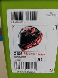 Casco carbonio moto