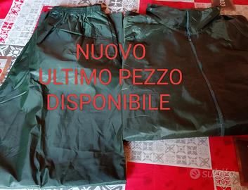 COMPLETO ANTIPIOGGIA PER MOTO ED ALTRO TG.L NUOVA