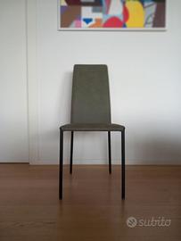 Sedia Midj similpelle verde
