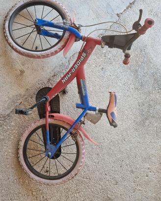 Bici da bambino Spiderman - Misura 16