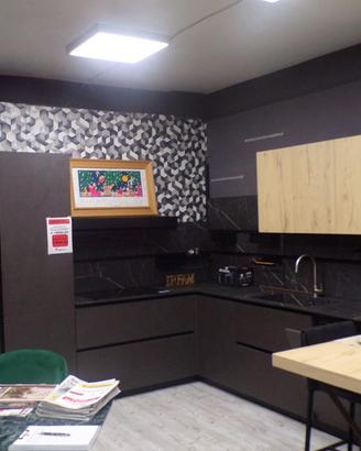 Cucina Mobilegno piana in hpl vasca integrata