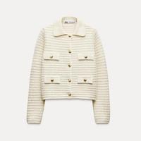 Giacca in maglia con revers - ZARA