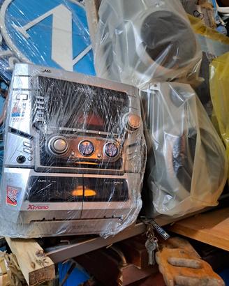 stereo a cassette e CD