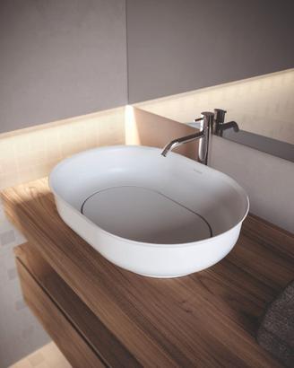 Lavabo da appoggio ovale Ideagroup