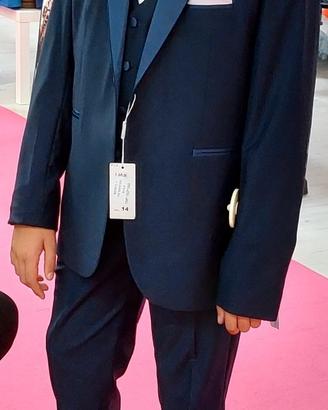 Abito cerimonia ragazzo 14 anni blu Valentino