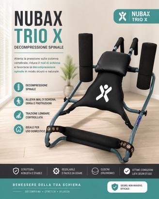 Nubax Trio X panca decompressione spinale ernia