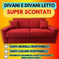 DIVANI LETTO CON RETE E MATERASSO