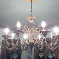 lampadario di ottone 