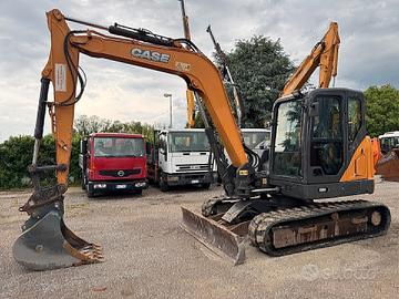 CASE CX80C con Att. Rapido e 2 Benne