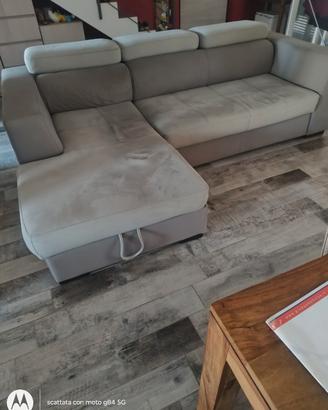 Divano letto 3 posti più contenitore 