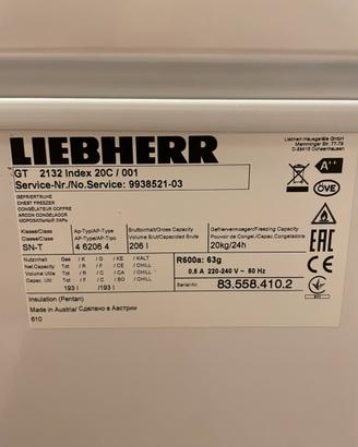 Freezer liebherr GT2132