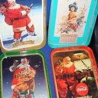 SET 4 Vassoi di Coca Cola da collezione