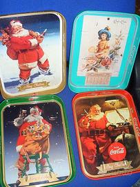 SET 4 Vassoi di Coca Cola da collezione