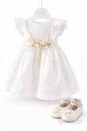 Abito battesimo bianco cerimonia 9Mesi Marlu'