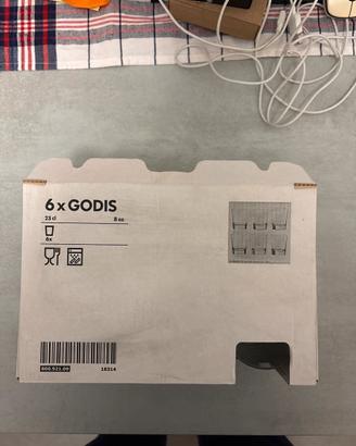 IKea GODIS 5 Bicchieri, vetro trasparente, 23 cl