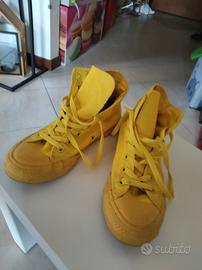 scarpe Converse  All Star  gialle  n. 38