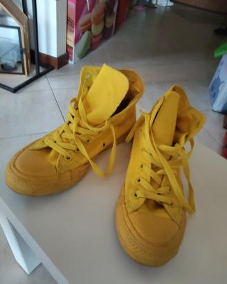 scarpe Converse  All Star  gialle  n. 38