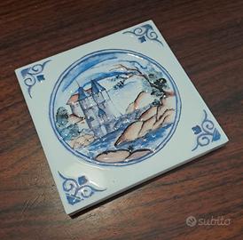Decoro smaltato su piastrella in ceramica 10x10