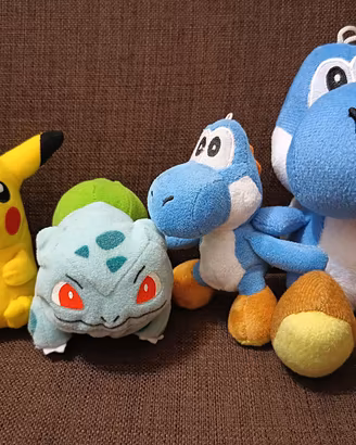 Peluche Pupazzo Gioco Pokémon & Super Mario Bros.