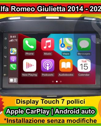 Radio Carplay android auto Alfa Giulietta