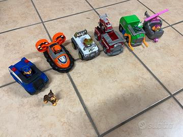 🐾 Paw Patrol – Personaggi con i rispettivi veicoli
