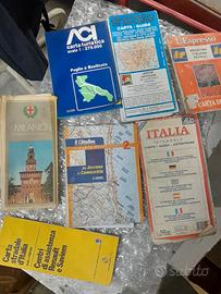 antiche cartine stradali