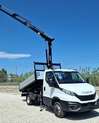 IVECO DAILY 35C18 H E6 NUOVO GRU 12m RIBALTABILE