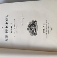 le mie prigioni...  rilegato in pelle pagine  oro