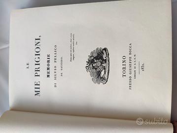 le mie prigioni...  rilegato in pelle pagine  oro