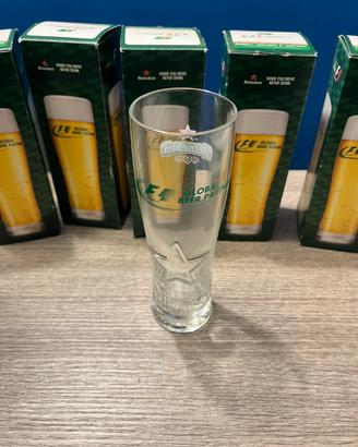 Set 6 Bicchieri Heineken Formula 1 F1 25 cl