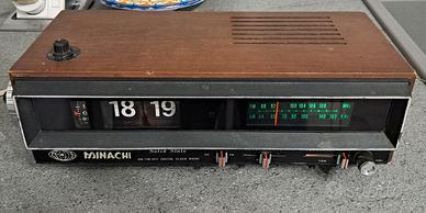 RADIOSVEGLIA VINTAGE MINACHI SOLID STATE AM FM
