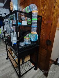 gabbia criceto o altro ,in acciaio