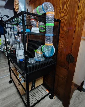 gabbia criceto o altro ,in acciaio