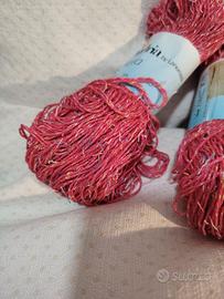 4 matasse di cotone fuxia