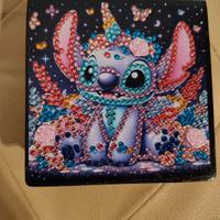 porta post it di Stitch decorato a mano