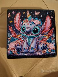 porta post it di Stitch decorato a mano