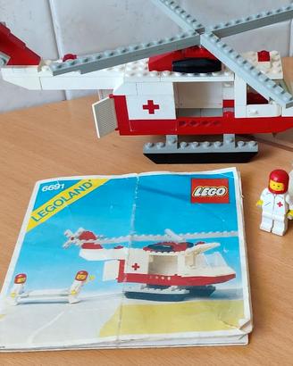 LEGO 6691 set elicottero croce rossa + istruzioni