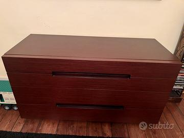 Cassettiera in legno