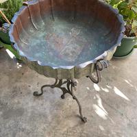 portavasi in rame e ferro battuto