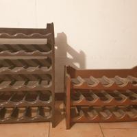 9 portabottiglie in plastica da 6 bottiglie 