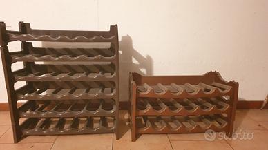 9 portabottiglie in plastica da 6 bottiglie 