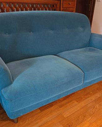 Divano ikea a 2 posti blu