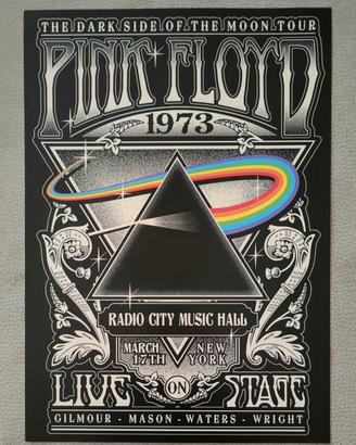 PINK FLOYD POSTER LOCANDINA TOUR LIVE 