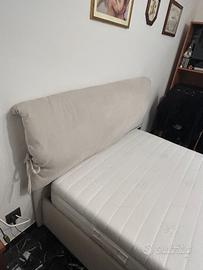 Letto contenitore 1-1/2 con materasso memory