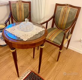 Salottino divanetto, poltroncine, sedie Luigi XVI