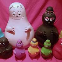 famiglia Barbapapà completa - Fabianplastica 1974